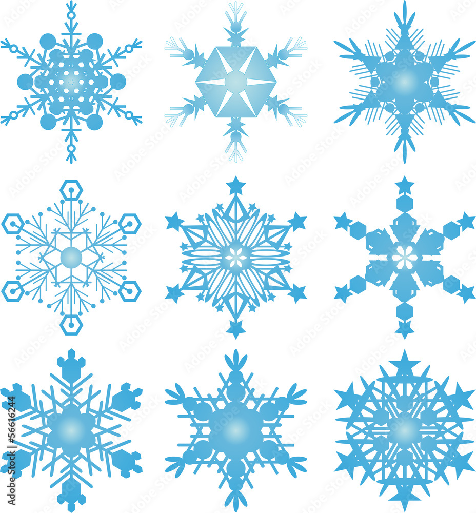 Snowflake vectors Snowflake vectors