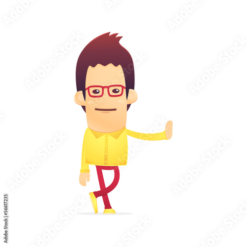 cool dude in various poses for use in advertising,