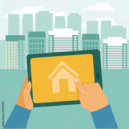 Vector real estate concept