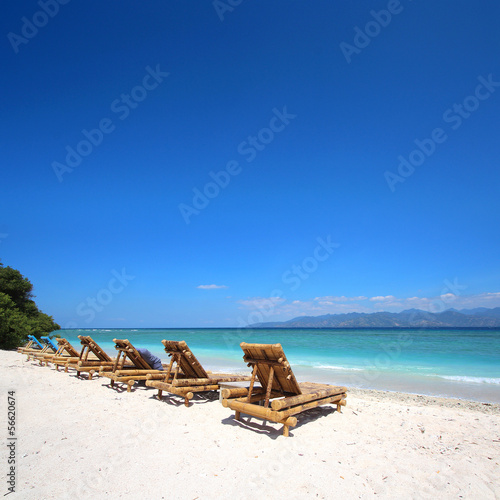 Vászonkép Bali - Plage de sable blanc