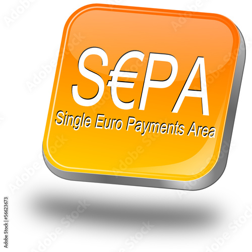 SEPA - Single Euro Payments Area - Button