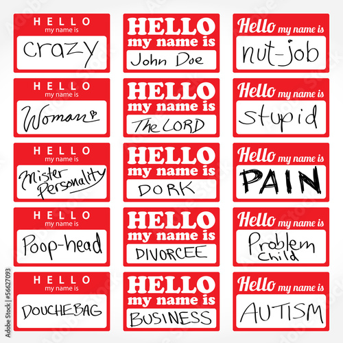 Hello My Name is Nametags