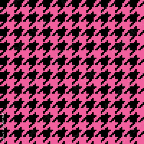Pink Houndstooth Pattern
