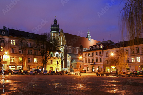 Wolnica square is central part of the former market square photo