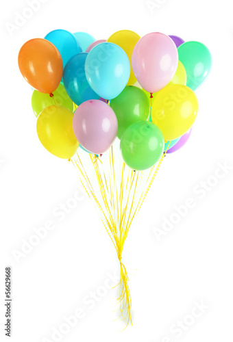 Wallpaper Mural Colorful balloons isolated on white Torontodigital.ca