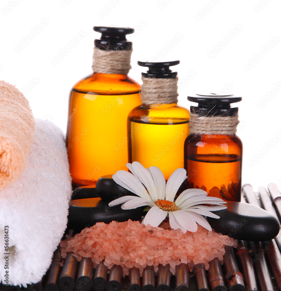 Beautiful spa setting with flower Beautiful spa setting with flower