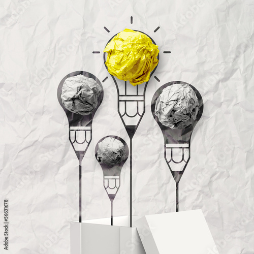 hand draws think outside the box
