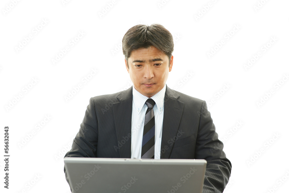 笑顔のビジネスマン 笑顔のビジネスマン