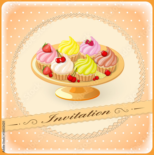 bowl of cakes with fruit