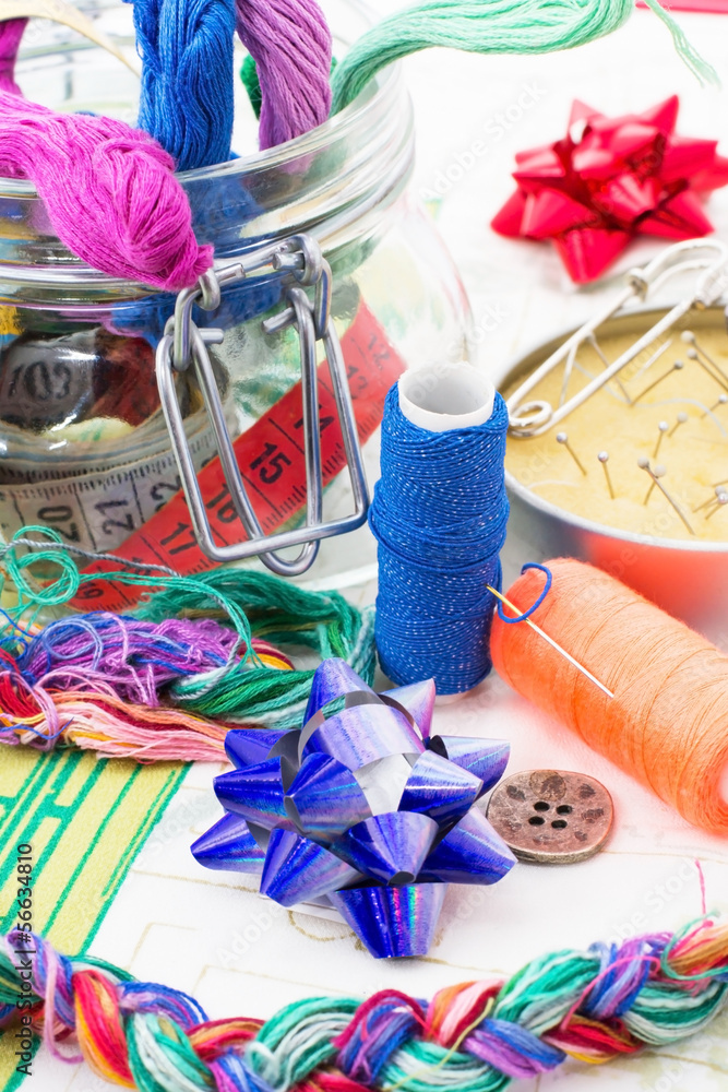 Fototapeta premium art of weaving and embroidering