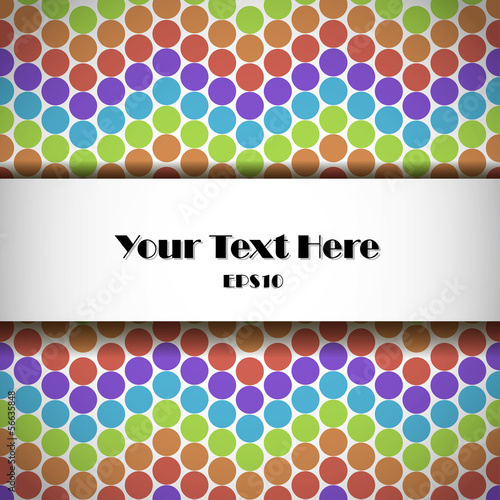 Vector pattern with colored circles. Eps10
