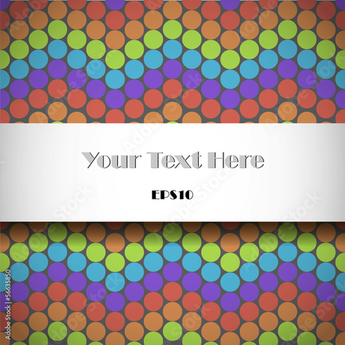 Vector pattern with colored circles. Eps10