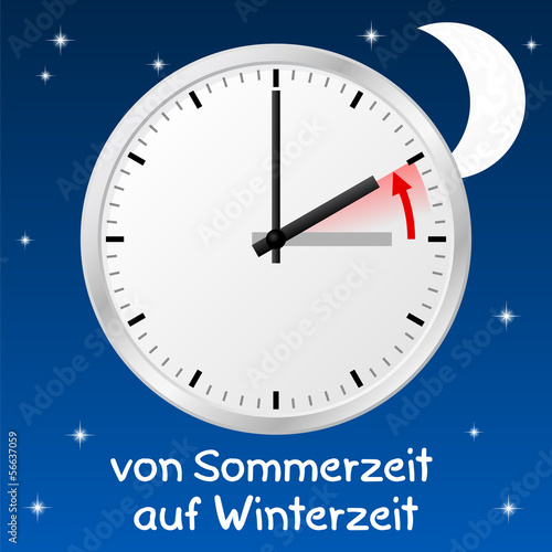 von Sommerzeit auf Winterzeit