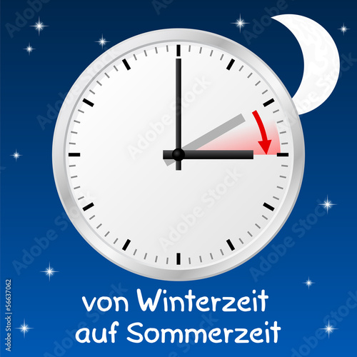 von Winterzeit auf Sommerzeit