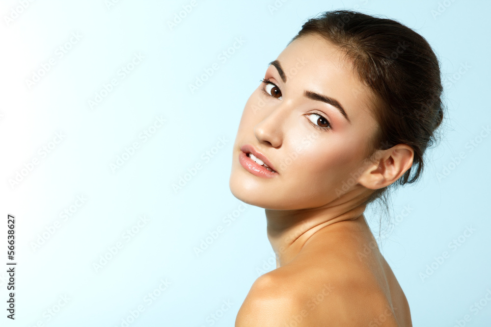 beautiful cheerful fresh teen girl, beauty female face happy smi beautiful cheerful fresh teen girl, beauty female face happy smi
