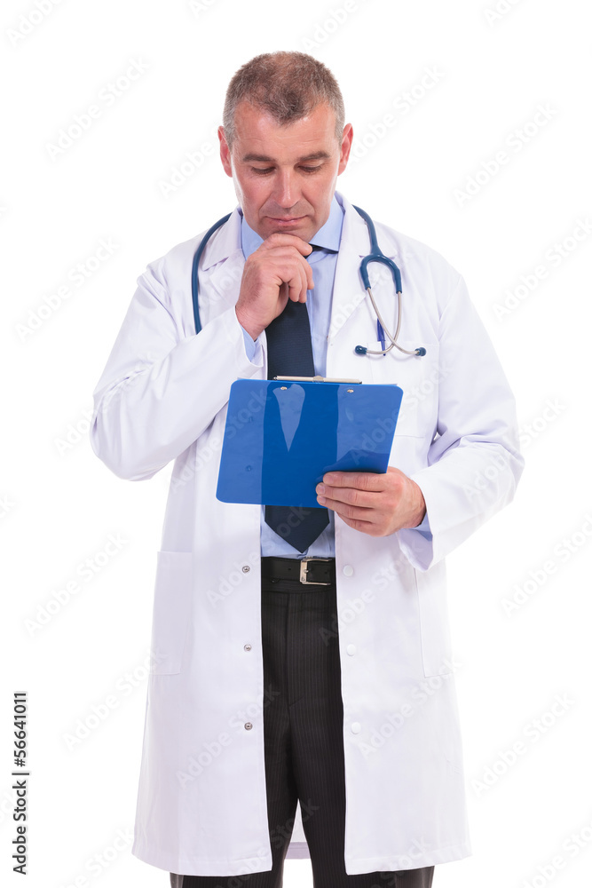 old doctor is thinking old doctor is thinking
