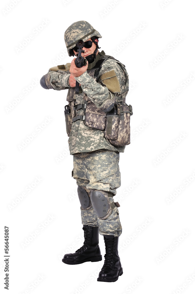 soldier with rifle soldier with rifle