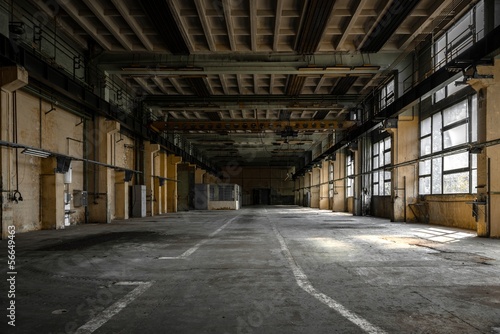 Wallpaper Mural Industrial interior of an old factory Torontodigital.ca