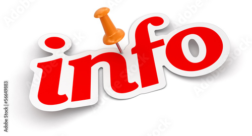 Photos Push Pin and Info (clipping path included)