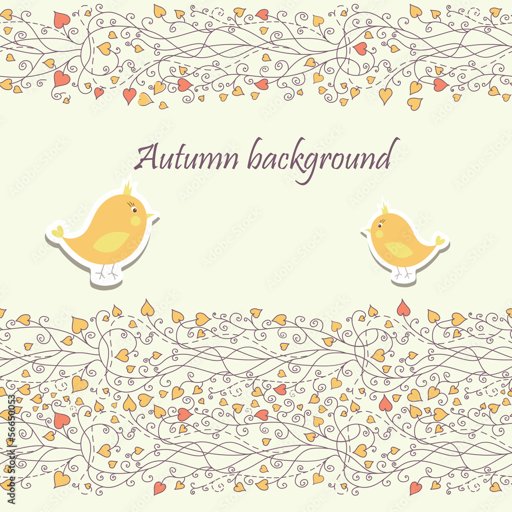 Baby card with bird vector Baby card with bird vector