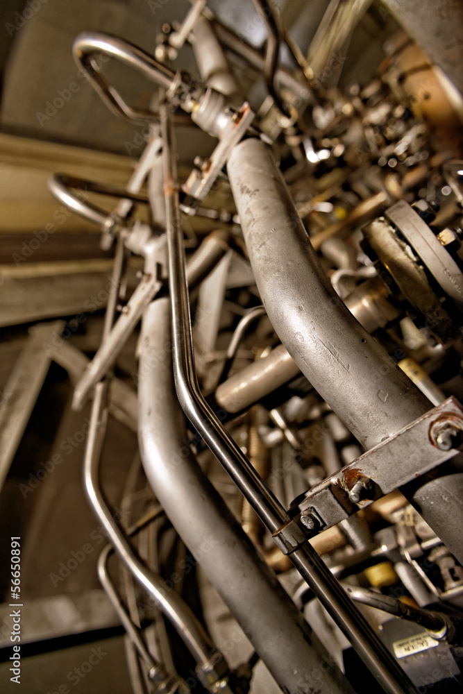 Large industrial generator closeup Large industrial generator closeup