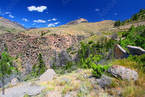 Rugged Mountain Scenery of Wyoming