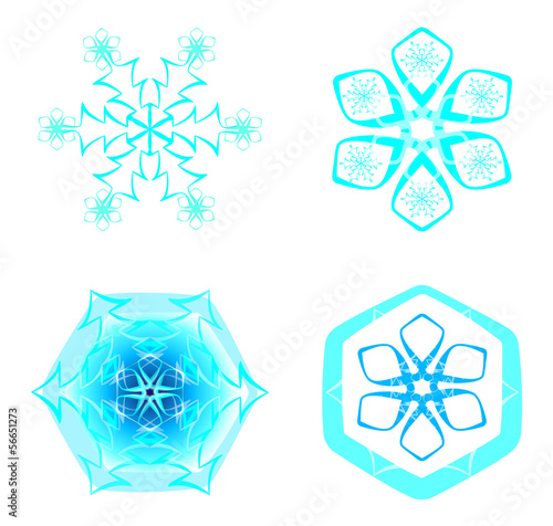 Snow flake set