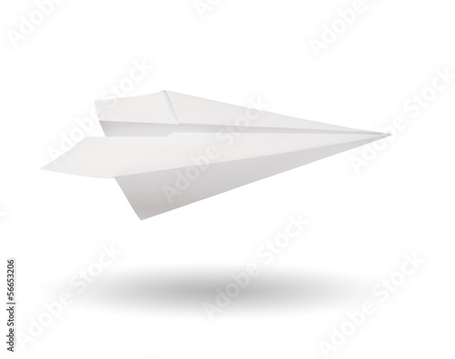 Photos Paper plane isolated on white background