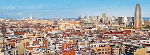 Panorama of Barcelona with the Torre Agbar #56653244