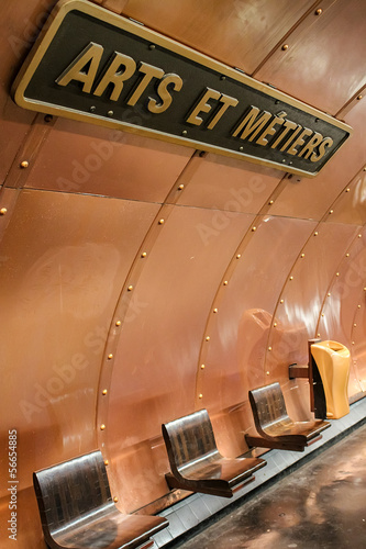 Paris metro station photo