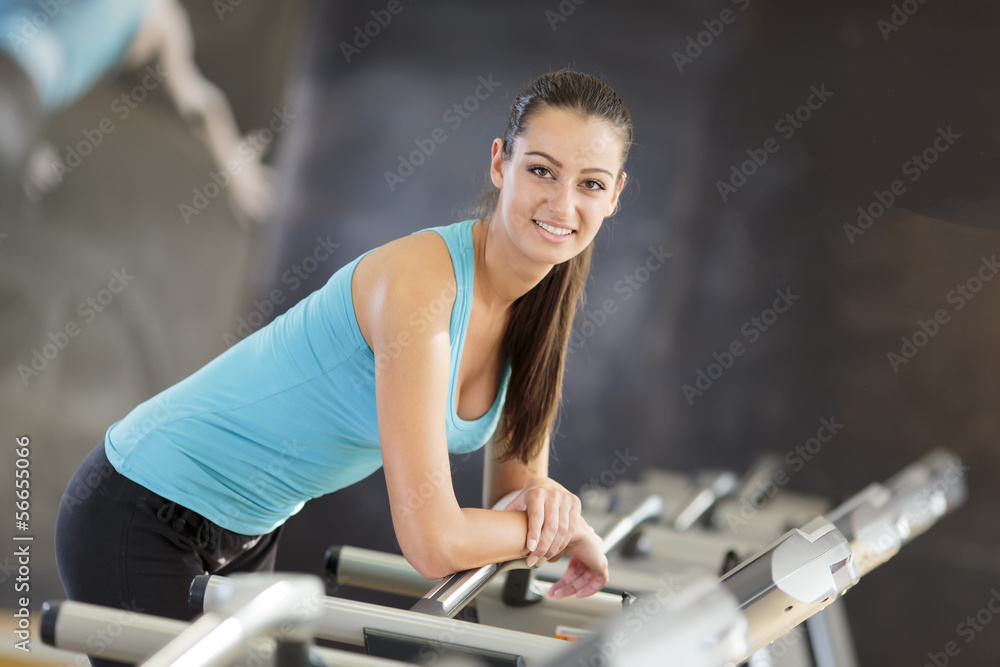 Young woman in the gym