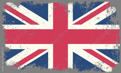 grunge faded flag of Great Britain