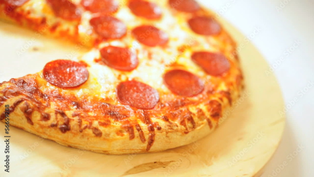 Home Baked Deep Crust Cheese Pepperoni Pizza Home Baked Deep Crust Cheese Pepperoni Pizza