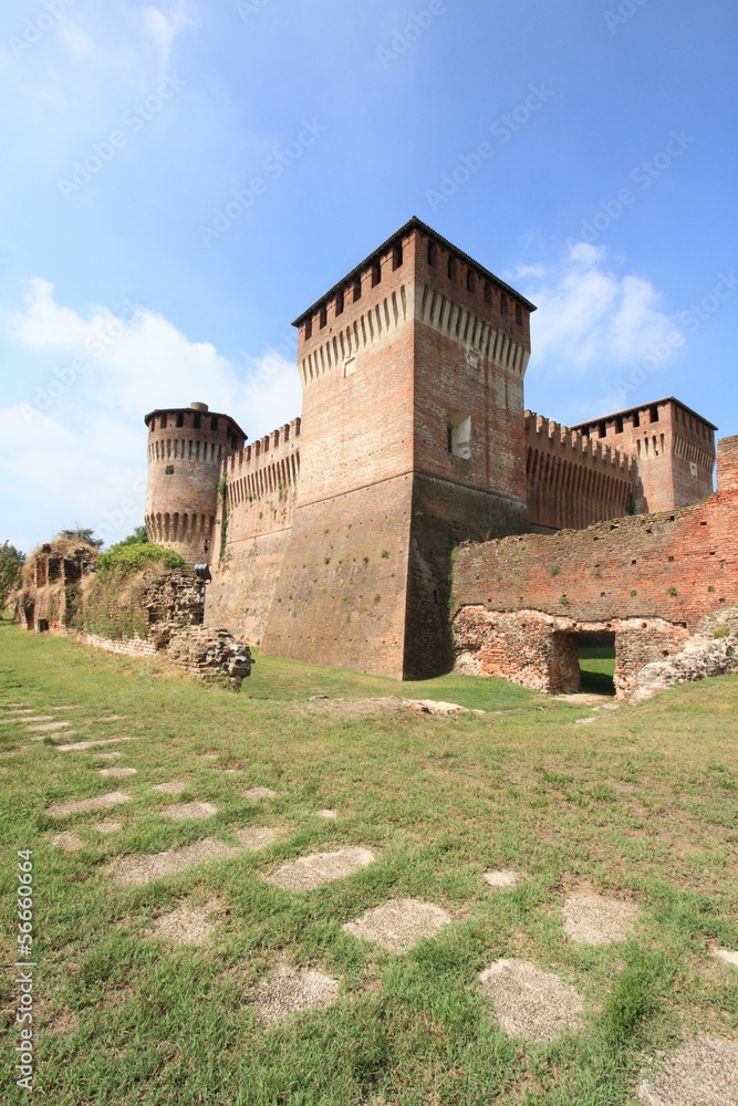 castle of Soncino near Milan, Italy