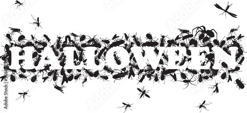 inscription of beetles Halloween