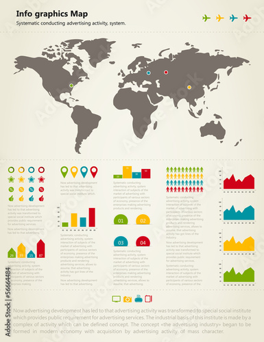 Info graphic map