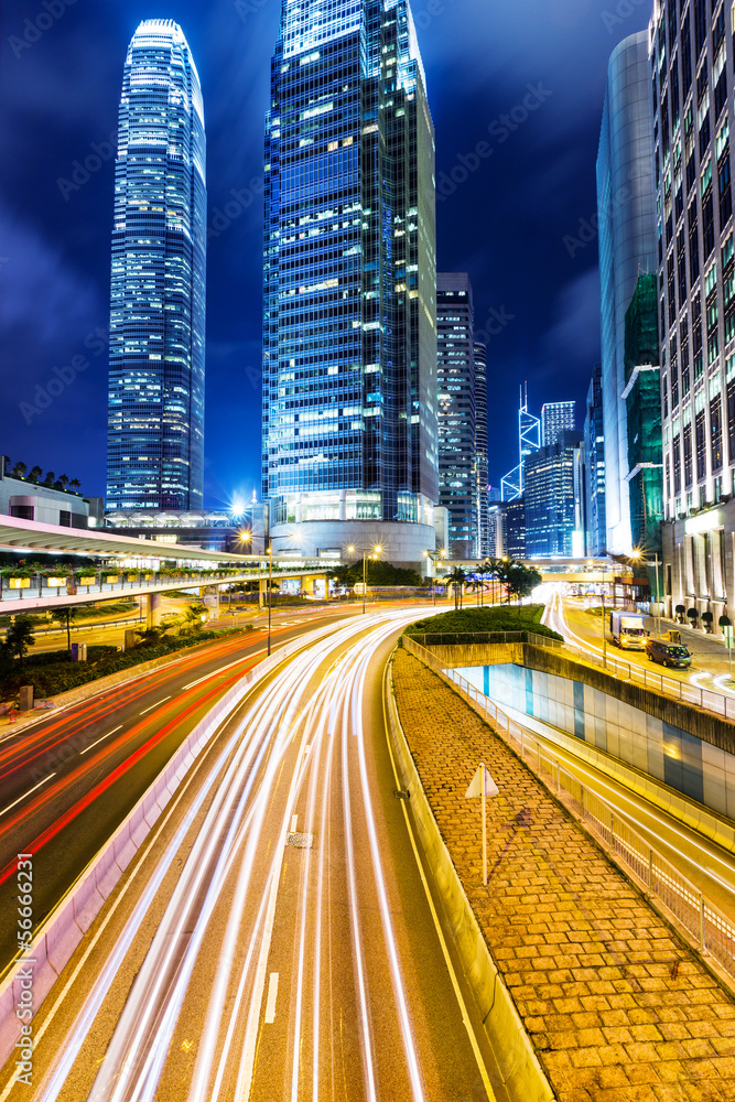 Fototapeta premium Hong Kong cityscape at night
