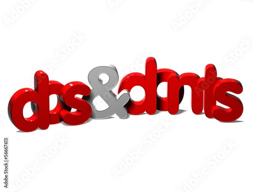 3D Word Dos And Donts on white background photo