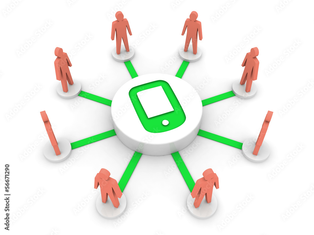 New communication technology connect people. New communication technology connect people.