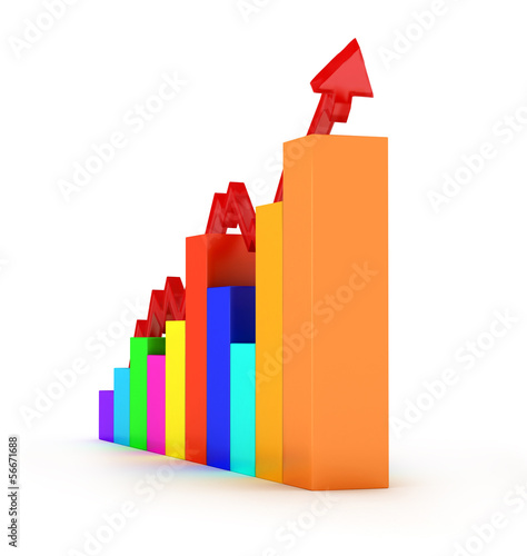 3d Business graph