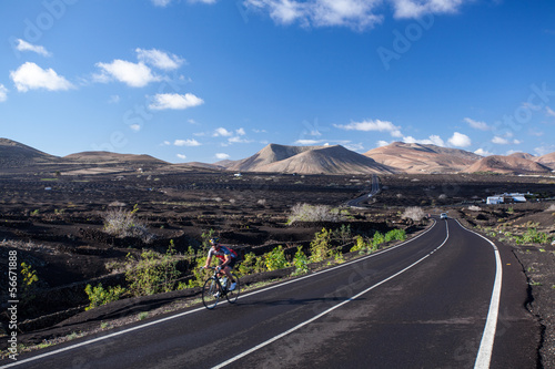 Radfahrer auf Lanzarote