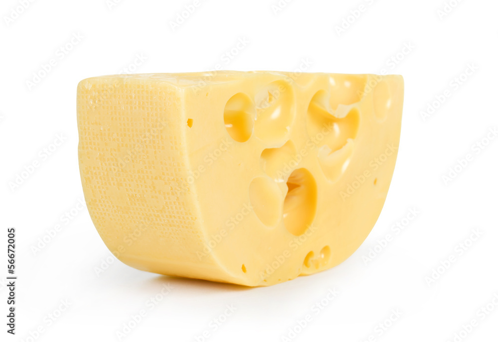 Cheese isolated on white background cutout Cheese isolated on white background cutout