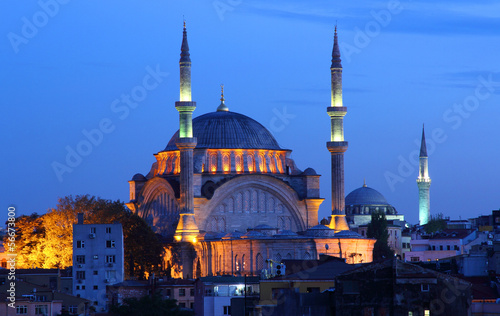 Majestic Mosque in the vibrant city of Istanbu