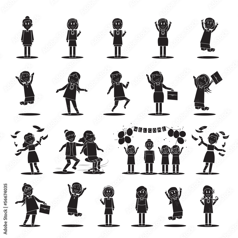 Successful Business Women - Vector Illustration Successful Business Women - Vector Illustration