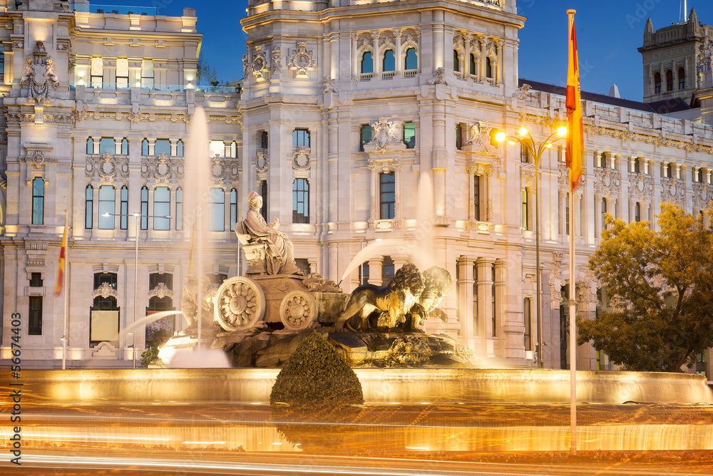 Fototapeta premium Plaza de la Cibeles Madrid