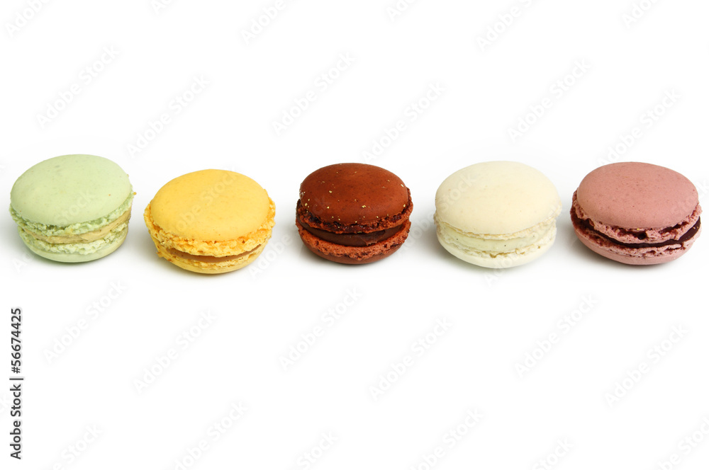 colorful tasty macaron isolated on white background colorful tasty macaron isolated on white background