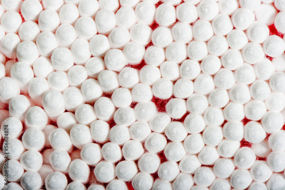 cotton buds formed a mob, top view cotton buds formed a mob, top view