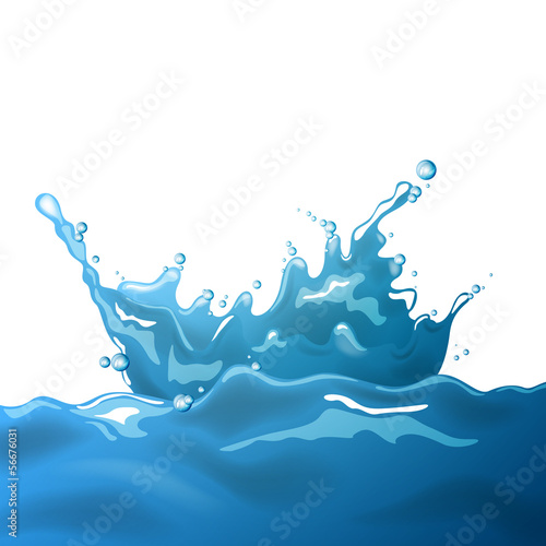 Vector Illustration of a Water Splash