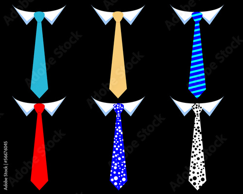 colored men's ties