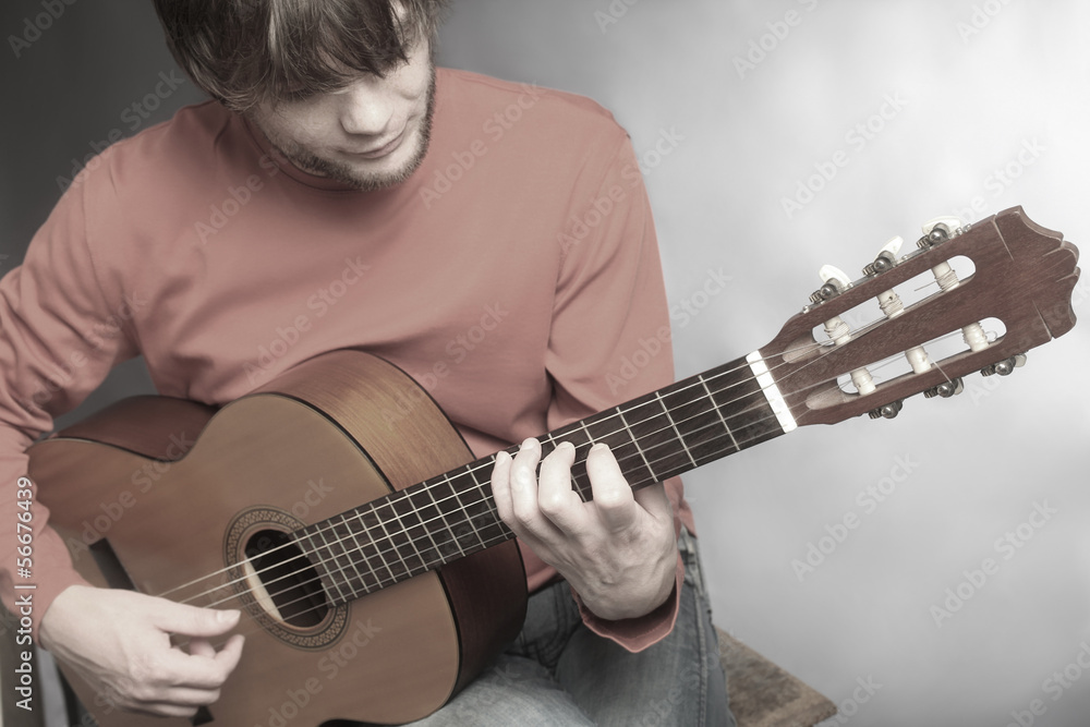 Acoustic guitar player